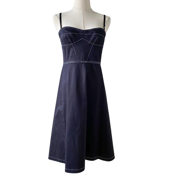 Gianni Bini Sweetheart Black A-Lined Dress (Size 6) - Picture 1 of 14